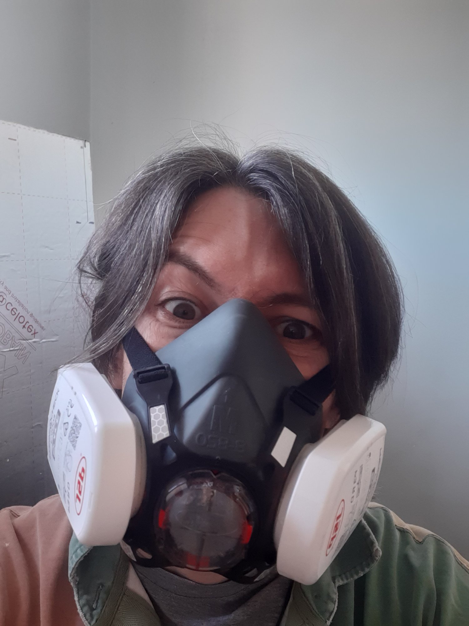 wear a good dust mask